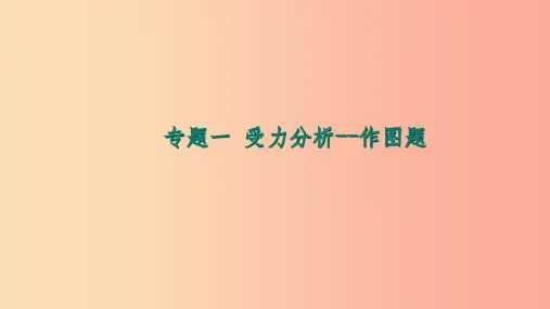 八年级物理全册 专题一 受力分析——作图题课件 (新版)沪科版