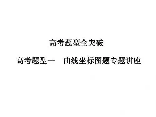 高考政治一轮复习高考题型一曲线坐标图题课件新人教版