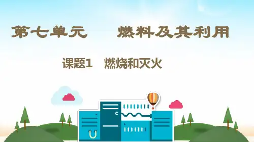 人教版九年级化学上册第7单元 燃料及其利用 单元素养课件