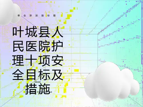 护理十大安全目标及措施