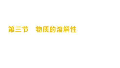 1.3物质的溶解性课件---2024-2025学年九年级化学鲁教版(五四学制)全一册