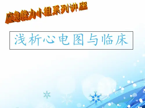 浅析心电图与临床  ppt课件