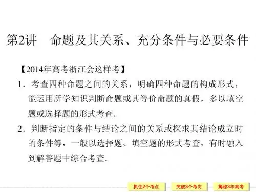 《创新设计·高考一轮总复习》数学 第一篇 集合与常用逻辑用语 第2讲