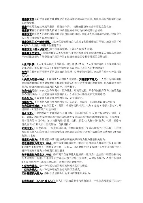 健康教育学