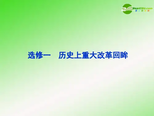 2011届高考历史第二轮 考纲专题复习课件19