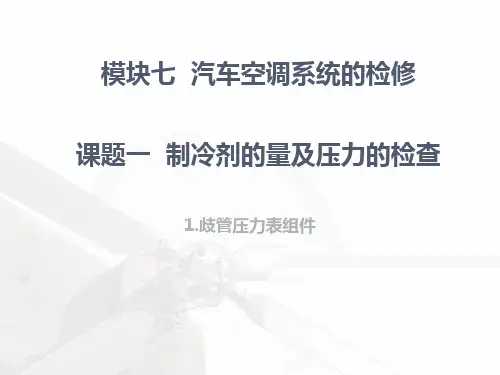 (完整版)歧管压力表组件的结构