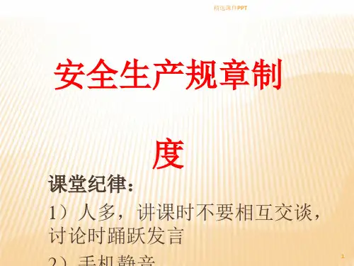 工艺安全培训精ppt课件