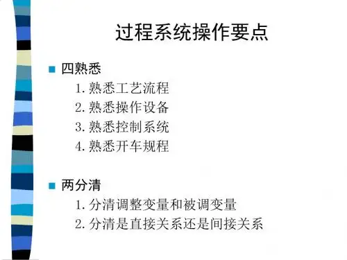 化工仿真模拟过程系统操作程序PPT(19张)