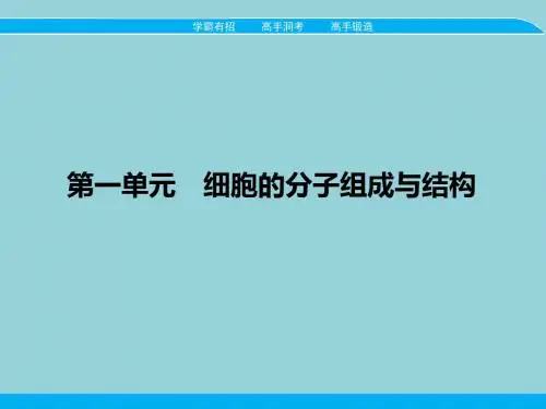 高考生物一轮(课标通用)课件专题一 细胞的分子组成