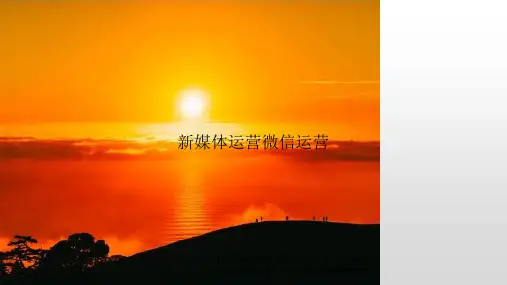 新媒体运营微信运营