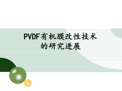 PVDF膜改性与及其在水处理中的应用解析