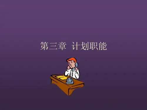 管理学---第三章-计划与决策