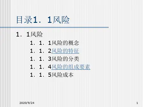 风险管理与保险概述(PPT 34页)