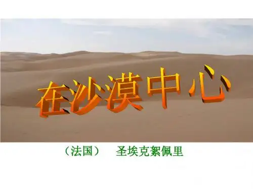 《在沙漠中心》PPT课件