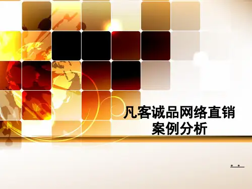 凡客诚品(VANCL)网络直销案例分析