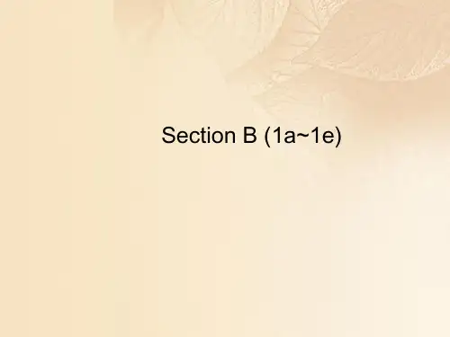八年级英语下册Unit4Whydon’tyoutalktoyourparentsSectionB1a_1e课件