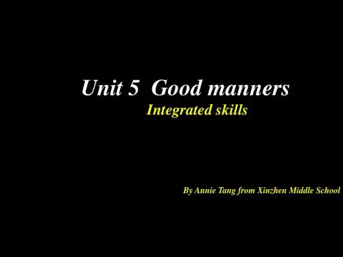 最新牛津译林版初中英语八年级下册8BUnit5 Integrated skills课件