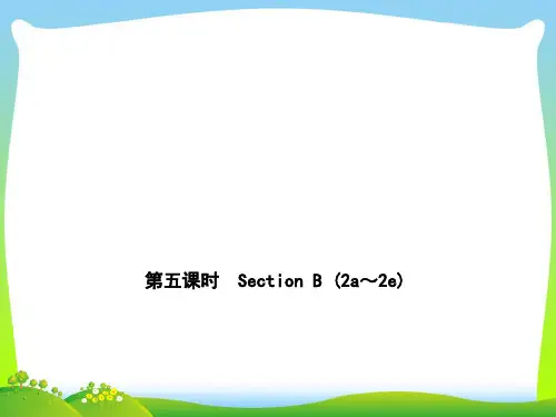 【最新】九年级英语人教版课件：Unit 11 第五课时 Section B (2a～2e).ppt