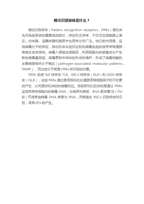 模式识别受体是什么？