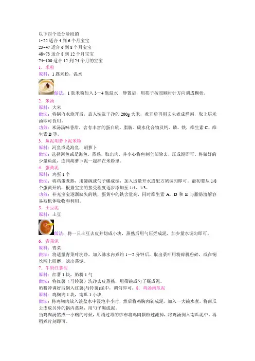 宝宝营养餐