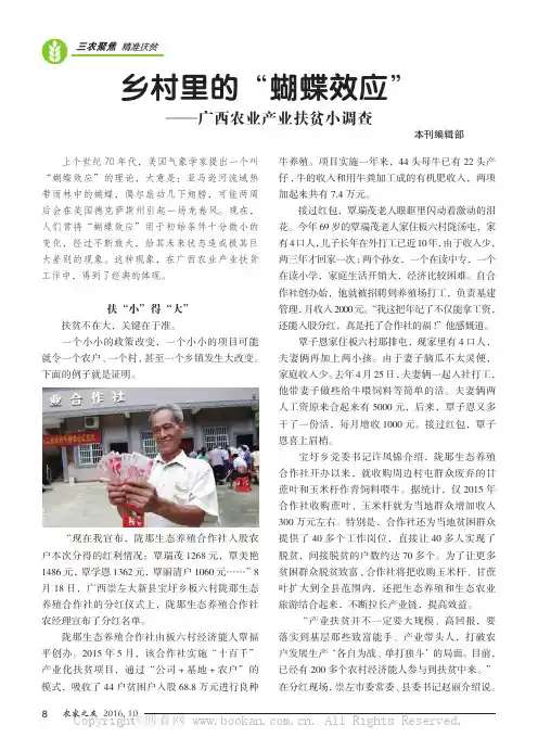 乡村里的“蝴蝶效应”