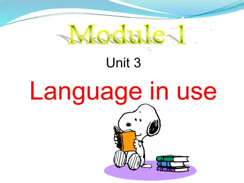 2021年外研版七年级英语上册教学课件：Module 1 Unit 3 Language in us