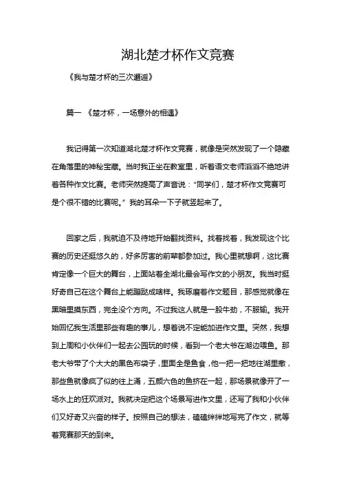 湖北楚才杯作文竞赛