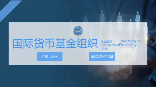 国际货币基金组织基本介绍PPT专题演示