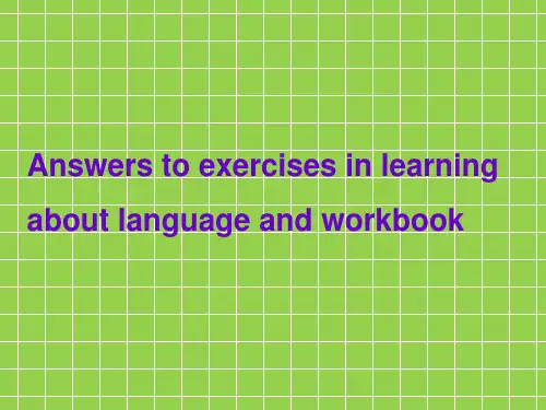 人教版高中英语选修七《Unit 4 Sharing》 Learning about Language 课件 3