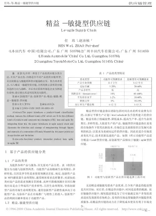 精益_敏捷型供应链