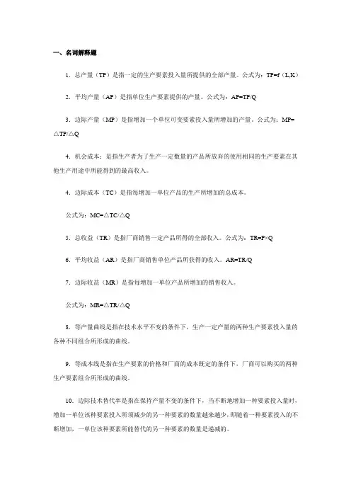 经济学作业