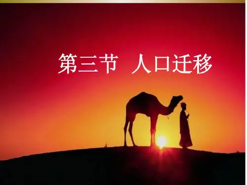 高中地理必修二课件-1.3 人口迁移-湘教版(共32张PPT)