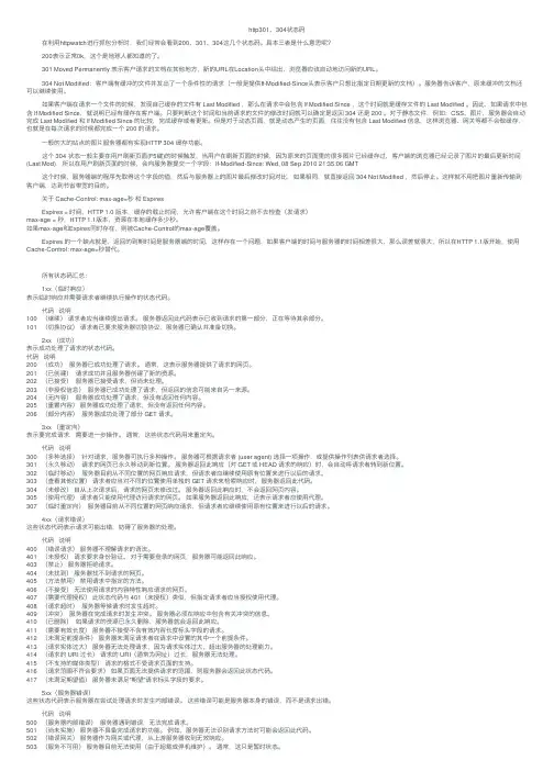 http301、304状态码