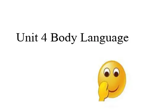 高中英语人教版选择性必修一Unit4 Listening to How Bodies Talk课件