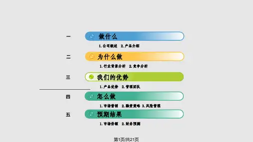 挑战杯之答辩PPT课件