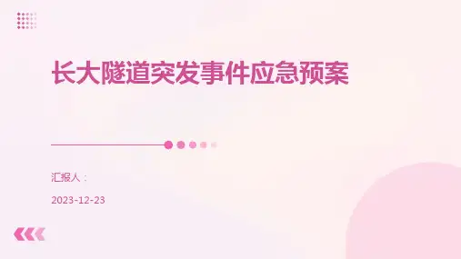 长大隧道突发事件应急预案