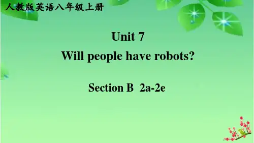 Unit7SectionB2a-2e课件人教版八年级英语上册