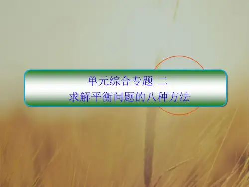 2018高考物理大一轮复习课件：第二单元 相互作用 单元综合2 精品