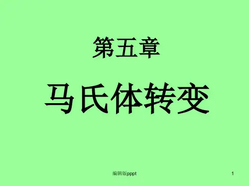 第五章 马氏体转变PPT课件