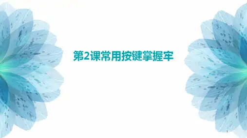 人教版小学三年级下册信息技术 第2课 常用按键掌握牢 课件