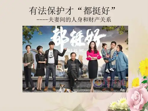 人教版选修五专题5.3夫妻间的人身和财产关系 课件(共34张PPT )