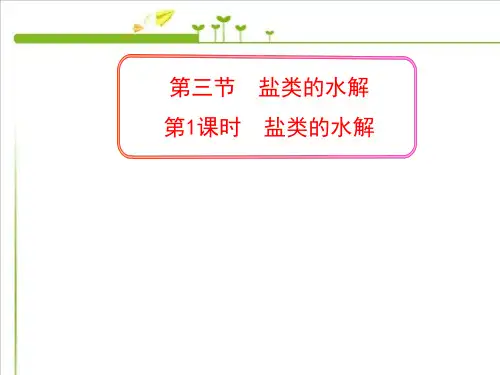 人教版《盐类的水解》优质ppt课件