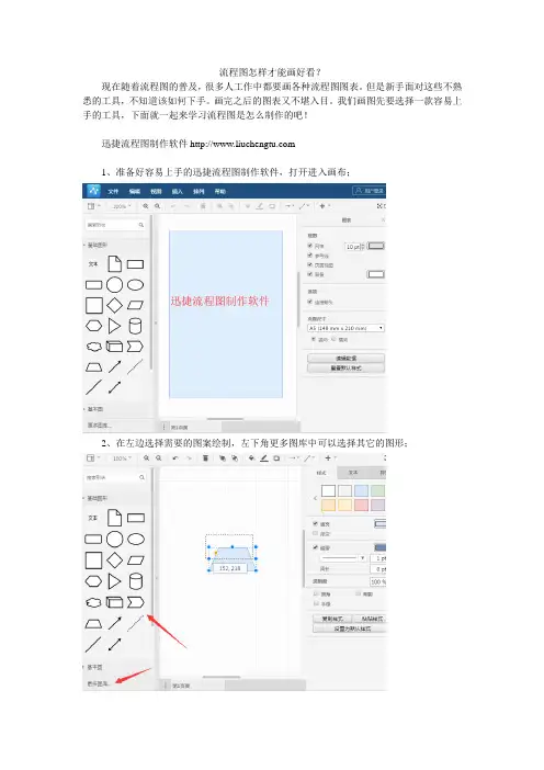 流程图怎样才能画好看
