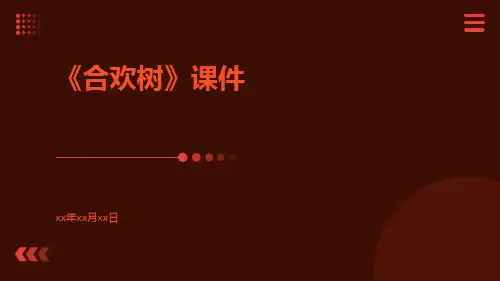 《合欢树》课件