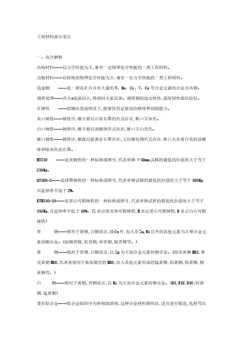 四川大学 考研 工程材料