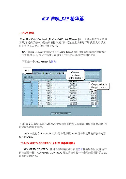 ALV详解_SAP精华篇