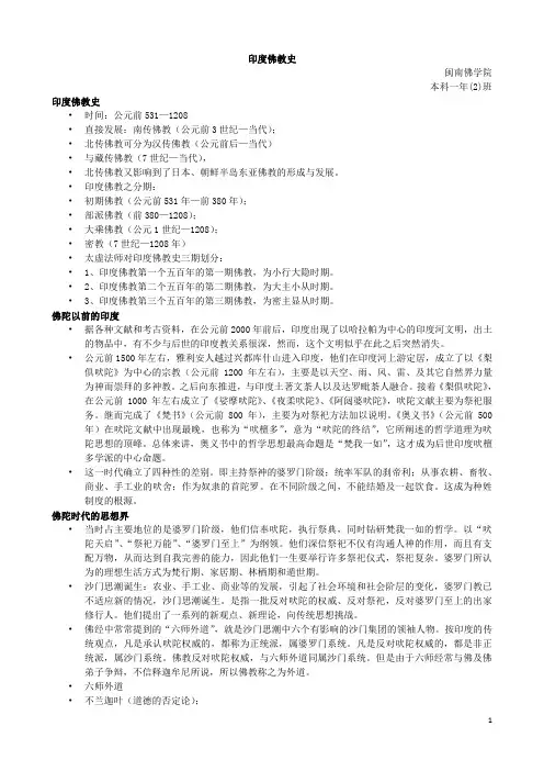 印度佛教史