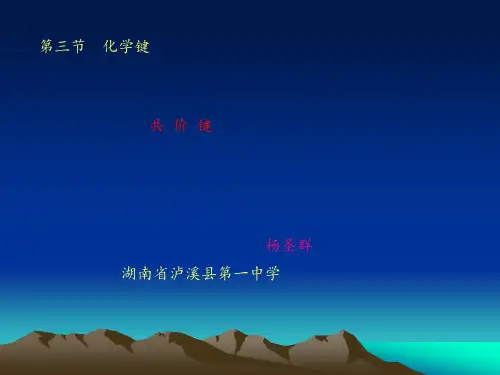 【课件】共价键图文