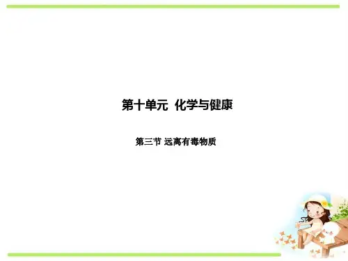 最新鲁教版初中化学九年级下册《10.3 远离有毒物质 课件PPT》精品优秀完美获奖实用观摩课ppt