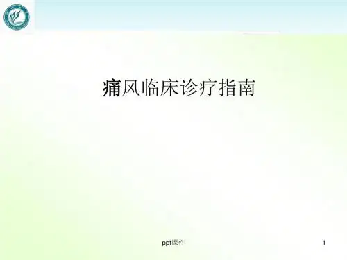 中国痛风诊疗指南  ppt课件